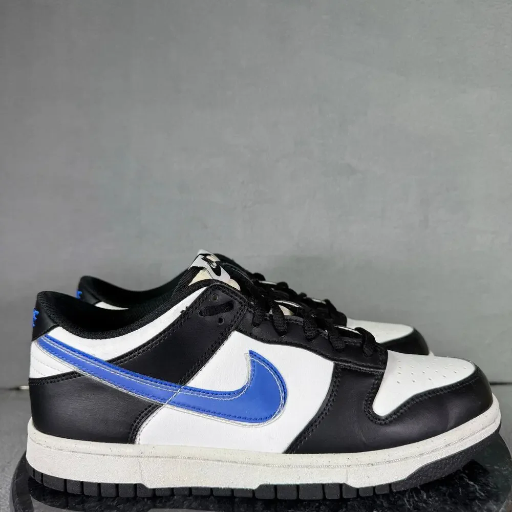 Nike Dunk Low Next Nature GS TPU Swoosh Black & Blue Youth Size 7